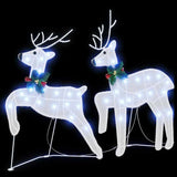 LED Reindeers 2 pcs Cold White Fabric 42012989