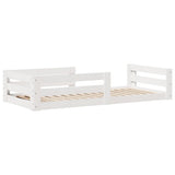 Bed Frame without Mattress White 80x200 cm Solid Wood Pine 855679