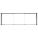 Planter Light Grey 290 x 100 x 45 cm Galvanised Steel 42018169