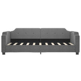 Daybed with Trundle without Mattress Dark Grey 90x190 cm Single 3197706