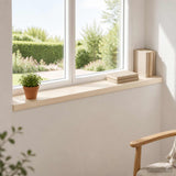 Window Sills 2 pcs White 90 x 20 x 2 cm Solid Oak Wood 42049898