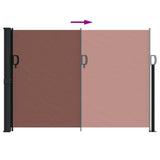 Retractable Side Awning Brown 140x300 cm 4004299
