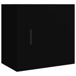 ZNTS Wall-mounted Bedside Cabinets 2 pcs Black 50x30x47 cm 816867