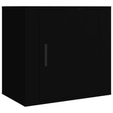 ZNTS Wall-mounted Bedside Cabinets 2 pcs Black 50x30x47 cm 816867