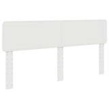 Bed Frame with Headboard White 200 x 200 cm Solid Pine Wood 3412033