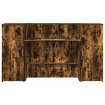 Reception Desk Smoked Oak 180x50x103.5 cm Engineered Wood 3324209