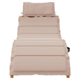 Sunlounger Taupe Solid acacia wood with a natural oil finish 367636