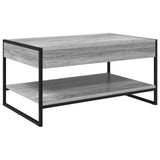Coffee Table Grey Sonoma 80 x 50 x 40 cm Engineered Wood 886441