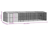Bird Cage Anthracite 860 x 310 x 247 cm Galvanised Steel 3325164