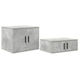 Storage Cabinet 2 pcs Concrete Grey 118 x 41 x 40 cm 866662