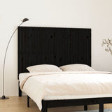 Wall Headboard Black 166x3x110 cm Solid Wood Pine 824962