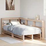 ZNTS Bookcase Bed without Mattress 100x200cm Solid Wood Pine 3324505