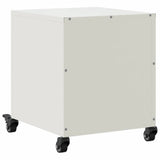 Bedside Cabinet White 36x39x43.5 cm Steel 846624