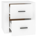 ZNTS Bedside Cabinet White 50x39x47 cm 816704