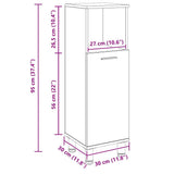 Bathroom Cabinet Artisan Oak 30x30x95 cm Engineered Wood 856138