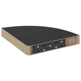 Floating Corner Shelves 4 pcs High Gloss Black 25x25x3.8 cm MDF 323891