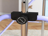 Adjustable Height, Foldable Kids Gymnastics Bar w/ Non-slip Rubber Floor Rings, for 3 Years, Purple T3398P378983