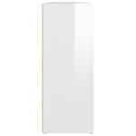 ZNTS Sideboard High Gloss White 91x29.5x75 cm Engineered Wood 823271