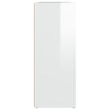 ZNTS Sideboard High Gloss White 91x29.5x75 cm Engineered Wood 823271