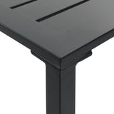 5 Piece Garden Bar Set Black Powder-coated Steel 3283752