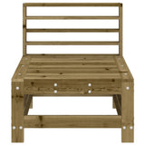Garden Middle Sofas 2 pcs Impregnated Wood Pine 825645