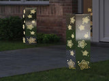 Solar LED Pathway Light 2 pcs Silver Stainless Steel 879748