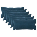 Cushion with Pillow HEERLEN 6 pcs Blue Velvet 925288