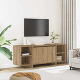 TV Cabinet Artisan Oak 130x35x50 cm Engineered Wood 856789