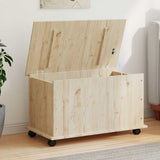 Storage Chest with Wheels ALTA 73x39.5x43 cm Solid Wood Pine 353927