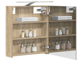 Bathroom Mirror Cabinet Sonoma Oak 40 x 10.5 x 60.5 cm 889033