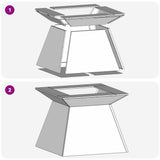 Fire Pit Black 60 x 60 x 50 cm Steel 858924