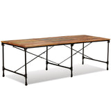 ZNTS Dining Table Solid Reclaimed Wood 240 cm 243994