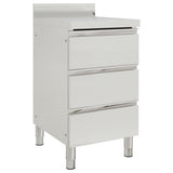 Commercial Kitchen Cabinets with 3 Drawers 2 pcs 50x60x96 cm 3081935