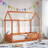 Kids' House Bed Frame without Mattress Wax Brown 80x160 cm 850697