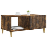 Coffee Table Smoked Oak 90 x 50 x 40 cm Engineered Wood 894730