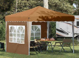 Pop-up Party Tent 195 x 195 x 245 cm Beige Oxford Fabric 42019727