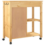 Kitchen Trolley MONZA 84x40x88.5 cm Solid Wood Pine 376115