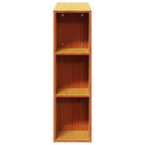 Headboard with Storage Wax Brown 100 cm Solid Wood Pine 855641
