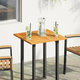 Table Top 60x60x2 cm Square Solid Wood Acacia 4004254