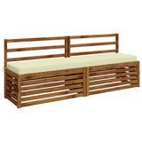 2-Piece Bench Cushions SOEST 2 pcs 100% Polyester Cream 950101