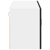 Wall Glass Cabinet LUCCA Black 80 x 31 x 40 cm Engineered Wood 884945