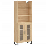 Highboard Sonoma Oak 69.5x34x180 cm Engineered Wood 3189344