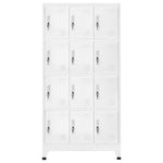 Locker Cabinet with 12 Compartments 90x45x180 cm 244476