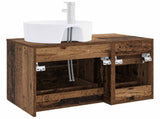 Bathroom Furniture Set 2 pcs Old Wood Engineered Wood 3403990