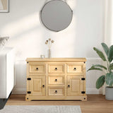 ZNTS Sideboard Corona 112x40x75 cm Solid Wood Pine 4005680