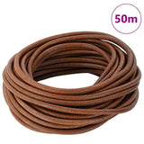 Leather Cord Light Brown 5 mm x 50 m Leather 42022011