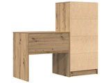 Desk with Drawer with Shelf with Storage 2 pcs Artisan Oak 3337304