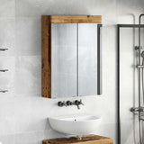 Bathroom Mirror Cabinet TULUM Old Wood 60 x 16.5 x 78 cm 880369