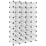 Shoe Rack Transparent 93x36.5x140 cm PP 340559