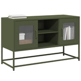 ZNTS TV Cabinet Olive Green 100.5x39x60.5 cm Steel 853384